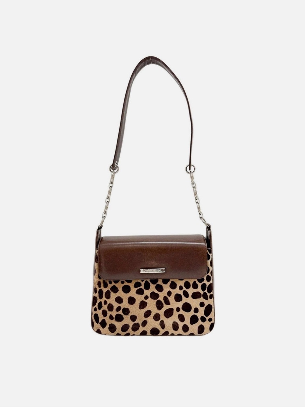 Yves Saint Laurent Vintage Leopard-Print Shoulder Bag